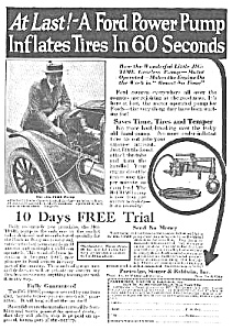 Cool 1921 Ford Tire Inflator Mag. Ad