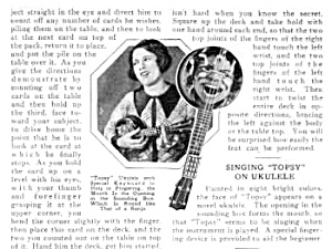 1926 Topsy Ukulele Black Americana Mag. Article