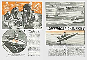 1939 Speedboat Racing Mag. Article