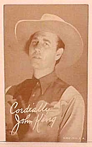 1940s John King Cowboy Penny Arcade Card