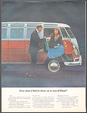 1963 Vw Volkswagen Bus Original Magazine Ad