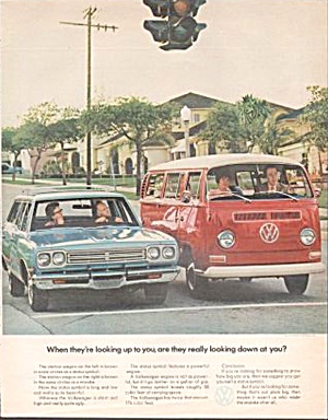 1971 Vw Volkswagen Bus Original Magazine Ad