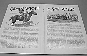 1927 Wild West - Oklahoma Mag. Article