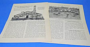 1927 Alaskan Indian Totem Poles Mag Article