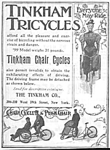 1897 Tinkham Bicycles Magazine Ad