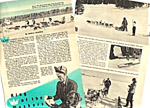 1949 Sled Dog Ashton Idaho American Derby Racing Mag. Article