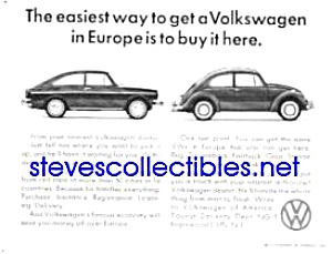 1967 Vw Volkswagen Beetle - Squareback Auto Ad