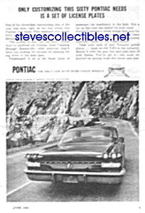 1960 Pontiac Bonneville Auto Automobile Car Ad