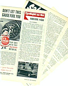 1960 Austin 850 Car Magazine Article