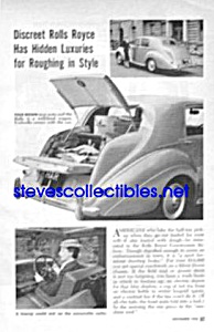1954 Rolls Royce Countryman Saloon Car Magazine Article