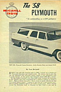 1958 Plymouth Custom Suburban-cadillac Car Articles
