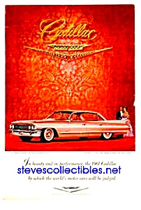 1961 Finned Cadillac Auto Magazine Ad