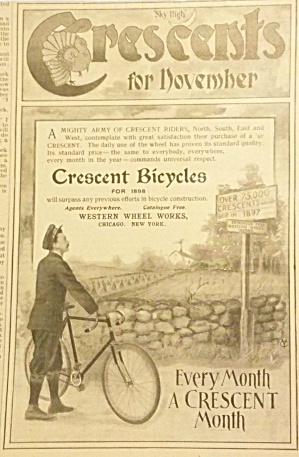 1897 Crescent Bicycles Magazine Ad
