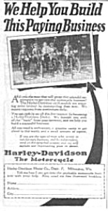 1925 Sell Harley Davidson Motorcycles Ad