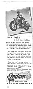 1944 Indian Wartime Motorcycle Ad L@@k