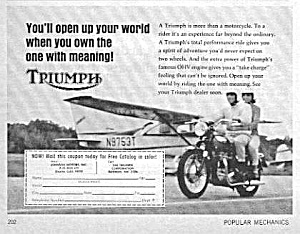 1967 Triumph Motorcycle Ad