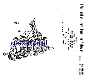 Patent Art: 1970s Mr. Chuff Chuff Toy Circus Train