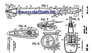 Patent Art: 1960s Toy Submarine - Matted