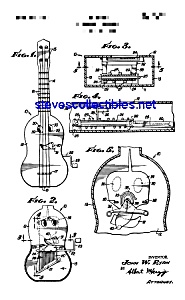 Patent Art: 1960s Mattel Toy Uke Ukulele Instrument