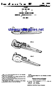 Patent Art: 1960s Toy Train Blow Pipe