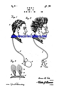 Patent Art: 1920s Comical Novelty Wig Jokeshop