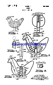 Patent Art: 1940s Laying Hen Mechanical Toy
