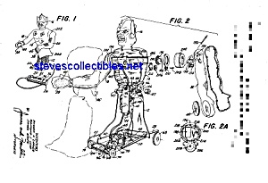 Patent Art: 1960s Marx Great Garloo Robot Monster Toy