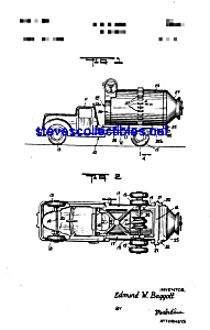 Patent Art: 1950s Structo Cement Mixer Toy