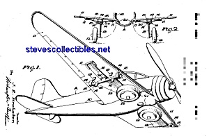 Patent Art: 1930s Hubley Toy Airplane