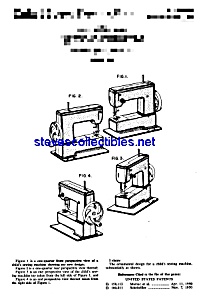Patent Art: 1950s Toy Sewing Machine