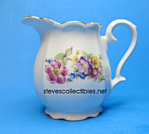 Beautiful 1940s Bareuther Bavaria Floral Creamer