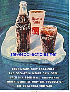 1960 - Classic 1960s Coca Cola Soda Pop Ad
