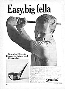 1965 Spalding Top-flite Woods Golf Club Ad