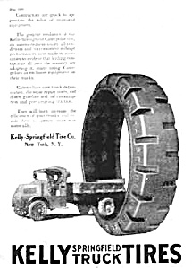 1920 Kelly Springfield Truck Tires Magazine Ad