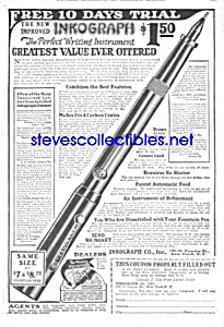 1927 Inkograph Fountain Pen Ad