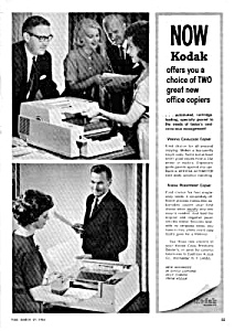 1964 Verifax Cavalcade Office Copier - Eastman Kodak Ad