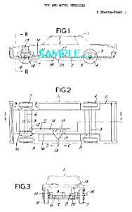Patent Art: 1960s Lesney Matchbox Toy Vehicles