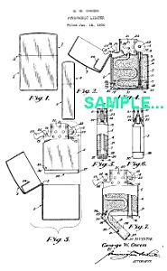 Patent: 1950s Zippo Pocket Lighter