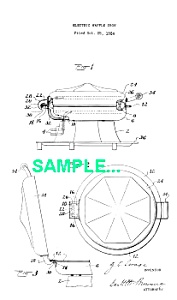 Patent: 1920s Manning Bowman Waffle Iron