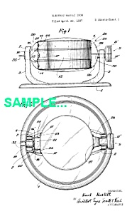 Patent: 1930s Manning Bowman Waffle Iron