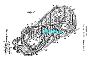 Patent Art: 1930s Cyclone Roller Coaster By H. Traver
