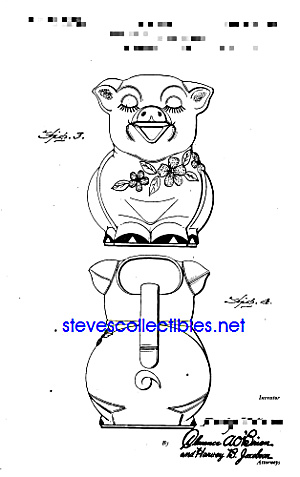 Patent Art: 1940s Shawnee Smiley Pig Creamer Pitcher