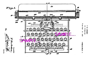 Patent Art: 1930s American Flyer Toy Typewriter