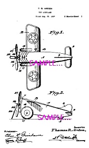 Patent Art: 1920s American Flyer Toy Airplane