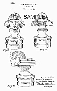 Patent Art: 1926 Art Deco Stutz Ra Mascot - Matted