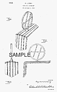Patent Art: 1932 Art Deco Loewy Hupmobile Hood Ornament