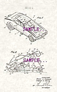 Patent Art: 1970s Hot Wheels Diecast Funny Car - Matted