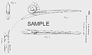 Patent Art: 1949-50 Packard Hood Ornament - Matted