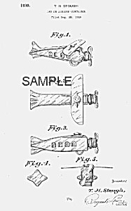 Patent Art: 1930s Airplane Candy Container - Matted