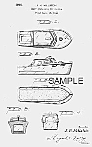 Patent Art: 1940s Cruiser Candy Container - Matted
